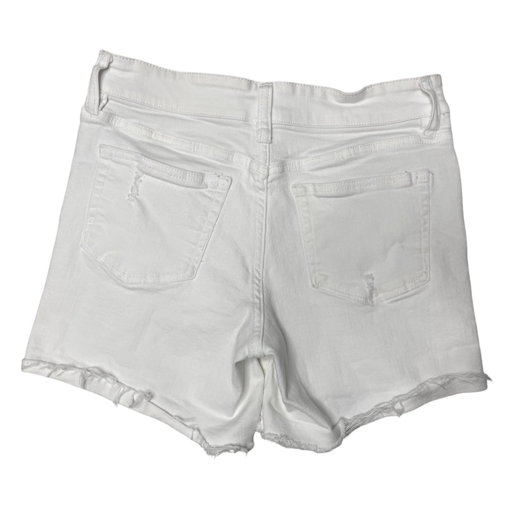 Buffalo David Bitton White Distressed Denim Jean Shorts - Picture 7 of 10